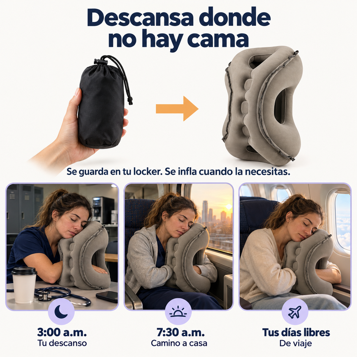 Dozzo™ | Almohada inflable para descansar